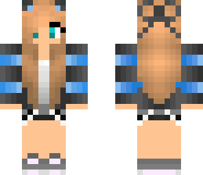 cute blue kitty girl