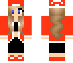 red skater girl