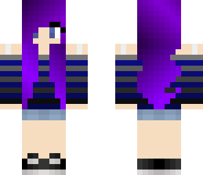 purple hair girl