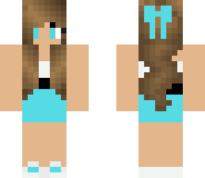 blue dress girl