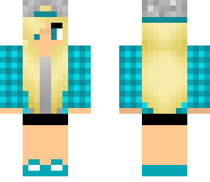 blonde skater girl