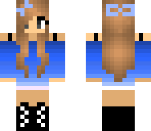 blue cute girl
