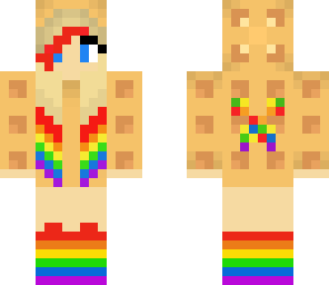 rainbow waffle girl