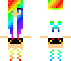 edited rainbow skin