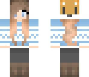 fox beanie girl minermollys skin