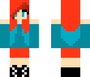 girl with red and blue clothes