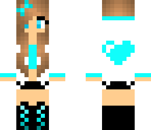 lightblue heart hoodie girl