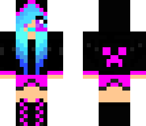 creeper girl hoodie
