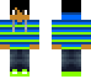 blue and green hoodie