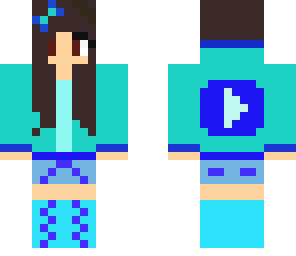 blue youtube girl