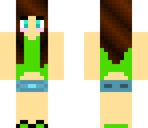 green tank-top girl