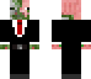 zombie pigman in a suit and tie