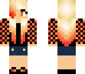 checker fire girl