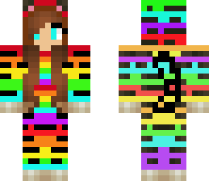 tiger rainbow girl