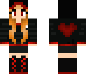 red hoodie girl