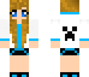 copyed blue brown girl