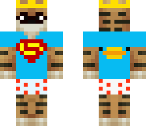 tiger duck with crown with glasses