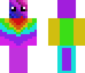 pixel zig zag rainbow