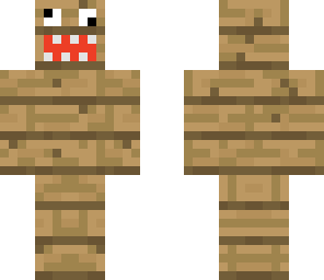 wooden plank man