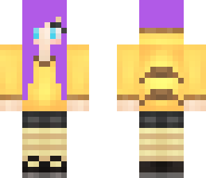 pika girl with purple hair