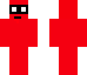 red awkward man