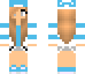 blue skater girl
