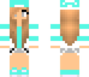light blue skater girl