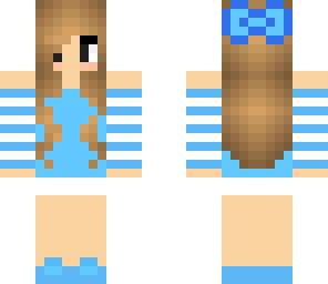 blue bow girl