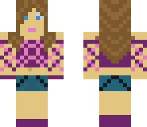cute purple girl