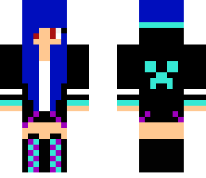 blue girl