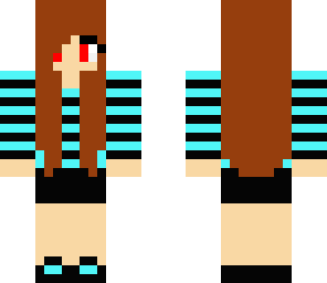 headphone blue girl