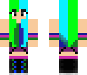 green and blue