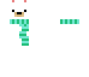 polar bear in a scarf