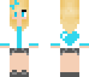 blue heart girl