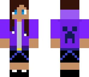 purple creeper hoddie