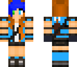 blue female hunter