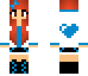 red head blue heart