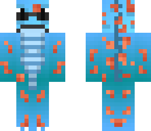 tokay gecko with squirtle squad glasses