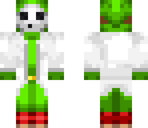 shy guy - green lab coat