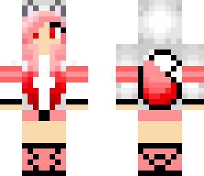 pink wolf girl