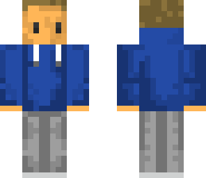 blue hoodie