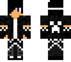 black and white