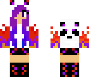 purple flame panda