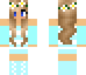 sky blue summer girl