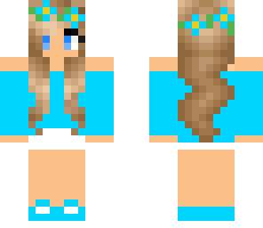sky blue summer girl