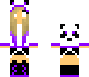 herobrine purple panda girl