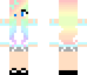 pastel rainbow girl