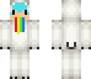 barfing rainbow pixel polar bear