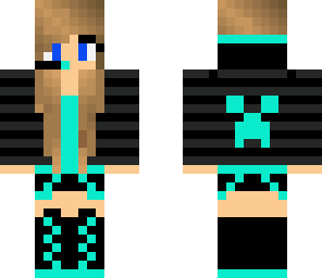 turquiose gamer girl edit