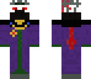evil witch skeleton with a cowl and crown